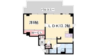 サニープレイス住吉本町の間取り画像