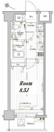 メイクスデザイン池袋EASTの間取り画像