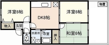 サントーク東野の間取り画像