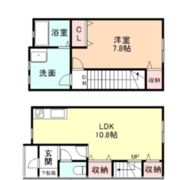本郷町メゾネット戸建の間取り画像