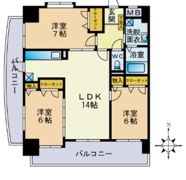 クレールスクエアの間取り画像