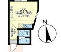 ユナイト白楽アンシャンテの間取り画像