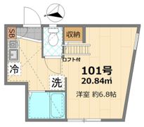 グランブルー大津の間取り画像