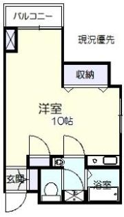大正町中村コーポの間取り画像
