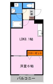 Place水前寺の間取り画像