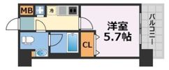 レオンコンフォート新梅田Ⅱの間取り画像