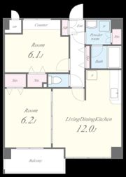 シャン・ド・ローズの間取り画像