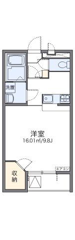 レオパレス天上野Ⅱの間取り画像