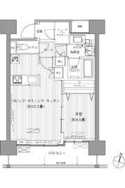 ヒューリックレジデンス千葉中央の間取り画像