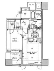 ライオンズタワー岡山表町の間取り画像