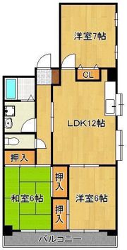 クレベール八千代の間取り画像