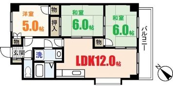 ビラバロンⅡの間取り画像