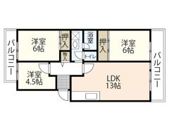 鈴が峰第5団地 5号棟の間取り画像