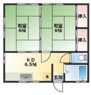 白石アパートAの間取り画像