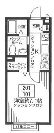 ウェルヴィラ天沼の間取り画像