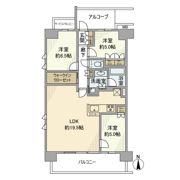 クレヴィア高槻ガーデンテラスの間取り画像