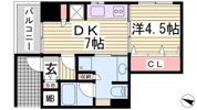 ワコーレディ・アルクス三宮の間取り画像
