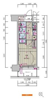 プレサンス天王寺ノースヴィアーレの間取り画像