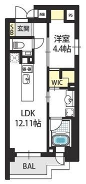 Bee-parQ扇町の間取り画像