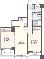 フォーレ武蔵野の間取り画像