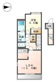 カメリア北土居 Aの間取り画像