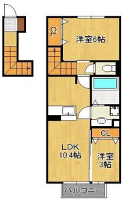 D-room泉台 A棟の間取り画像