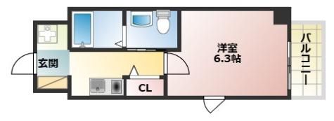 ラディウス森南の間取り画像
