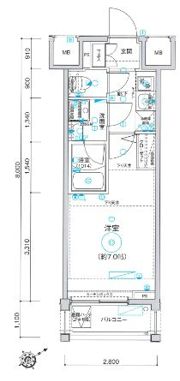 Le’a横濱西口弐番館の間取り画像
