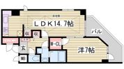 プレサンス神戸駅前グランツの間取り画像