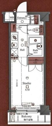 アーバイル新日本橋の間取り画像