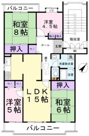 パークタウン五領第8団地5号棟の間取り画像