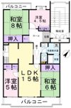 パークタウン五領第8団地5号棟の間取り画像