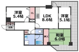 第一玉造マンションの間取り画像
