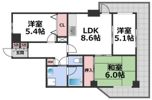 第一玉造マンションの間取り画像