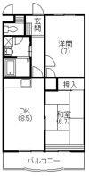 リバティ上島の間取り画像