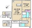 Kステージの間取り画像