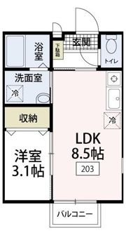 エルメゾンプラスパの間取り画像