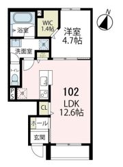 オリーアルカジックの間取り画像