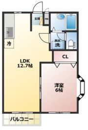 エルディム賞田の間取り画像