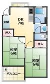 コーポ大原の間取り画像