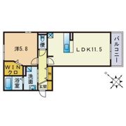 Dーroom博多麦野 壱番館の間取り画像