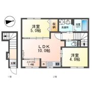 バックパレス香里の間取り画像