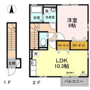 コーポセゾンB B棟の間取り画像