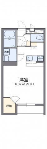 レオパレスパストラル 砺波Ⅱの間取り画像