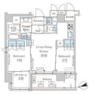 パークアクシス上野グレイスコートの間取り画像