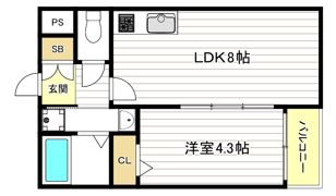 H-maison塚本Ⅱの間取り画像
