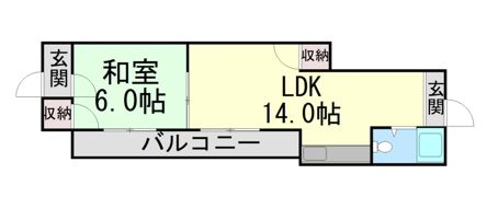 レジデンス城の下の間取り画像