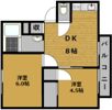 A APARTMENT NISHIICHIの間取り画像