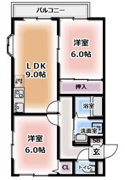 クレールコートの間取り画像