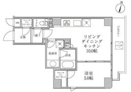 レジディア神楽坂Ⅱの間取り画像